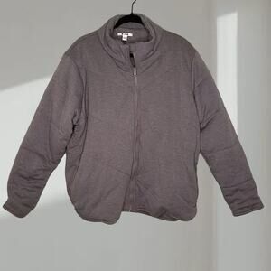 Three Dots Quilted Zip-Front Jacket – Heather Gray (Women’s XXL)